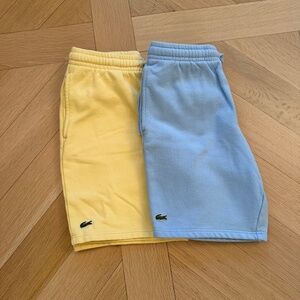 2 pairs of mens thick cotton fleece/sweatshirt material shorts size Medium